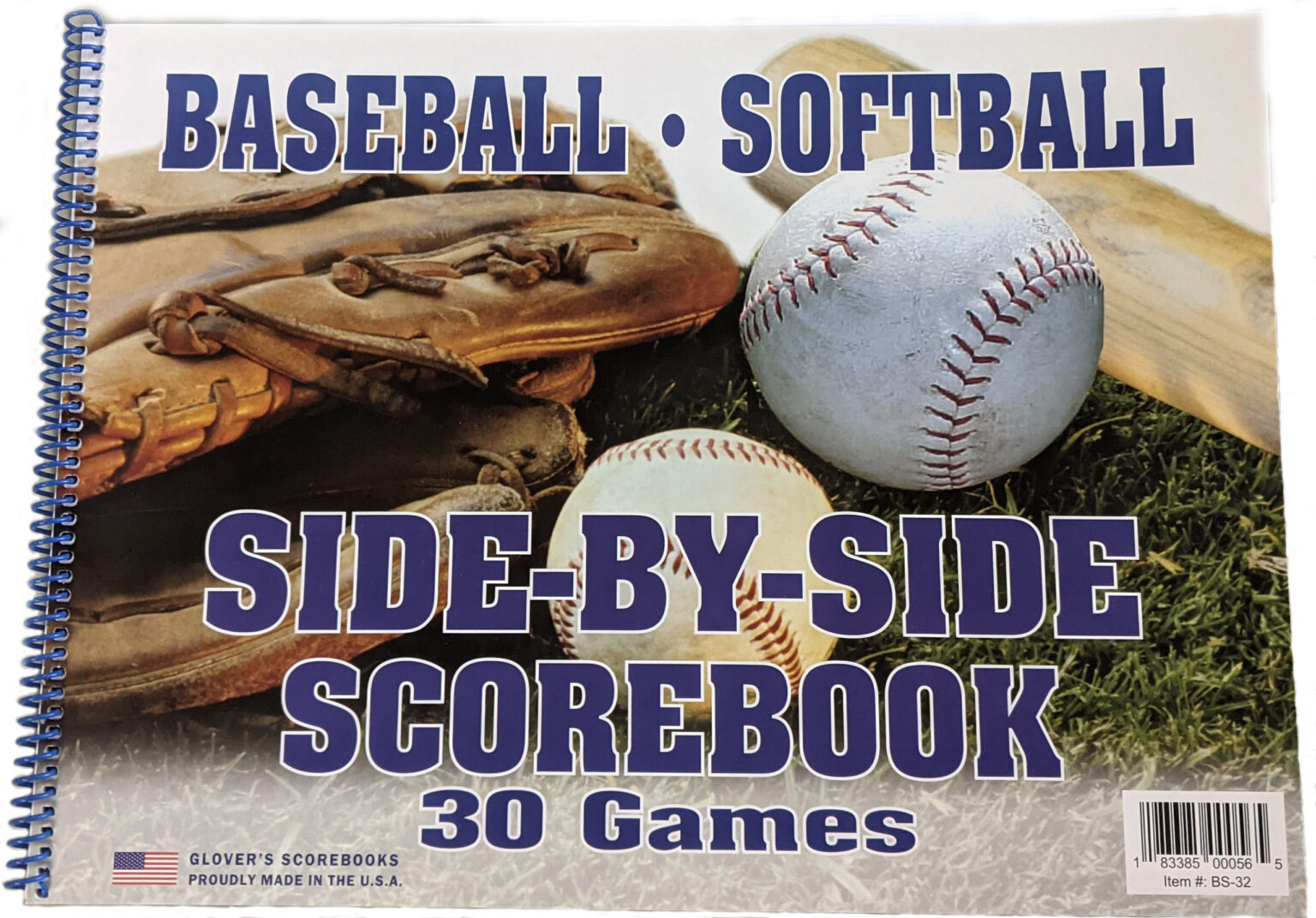 Glover s Baseball Side by Side Scorebook 30 Games 